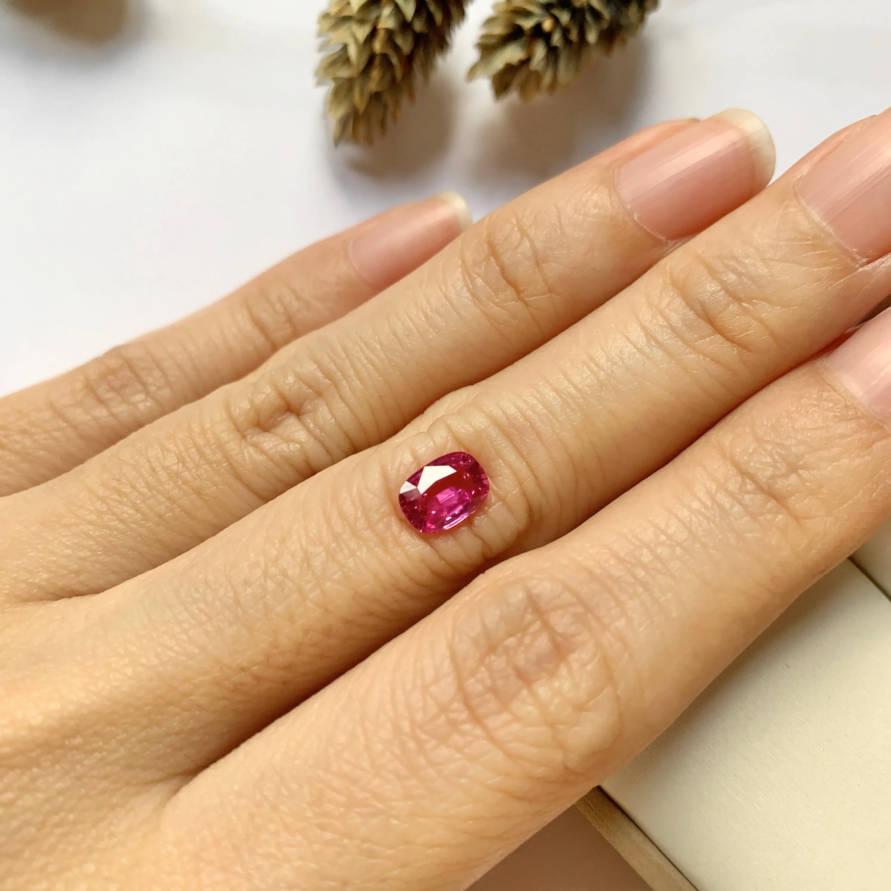 1.20ct Cushion Natural Pink Sapphire No.12007