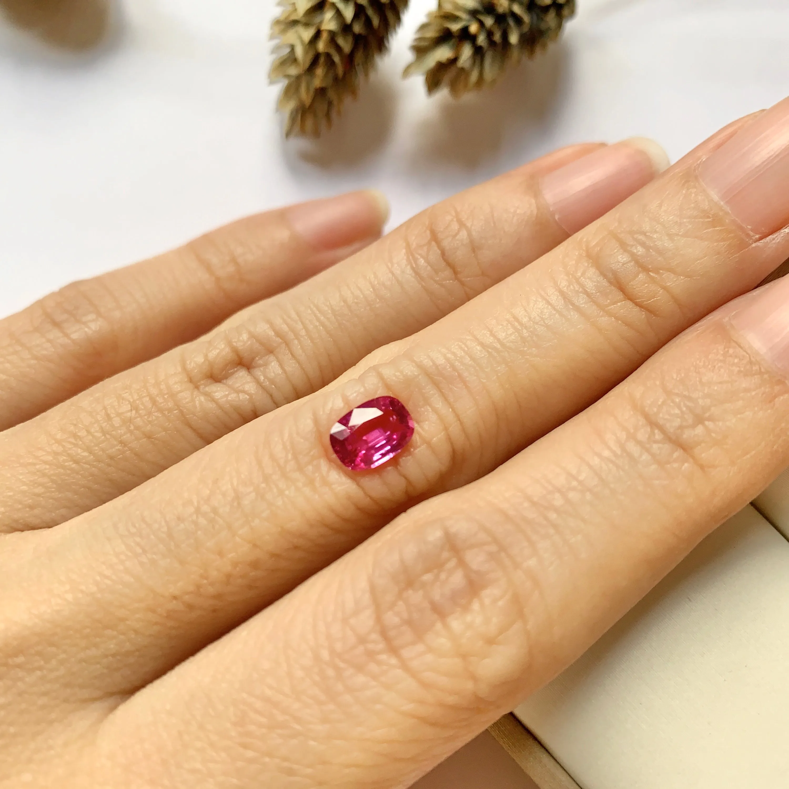 1.20ct Cushion Natural Pink Sapphire No.12007