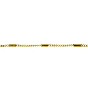 1.2mm Satellite Curb Chain - Gold