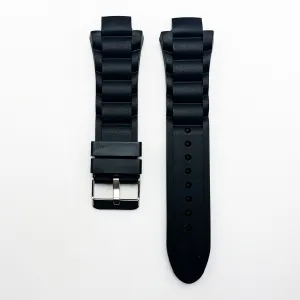 14 MM and 25 MM Silicone Special Fitting Branded Watch Band Black Color Regular Size Watch Strap