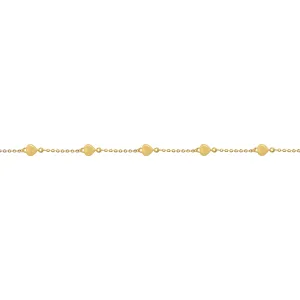 14K GOLD BABY HEART BRACELET