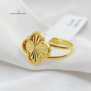 18K Clover Ring