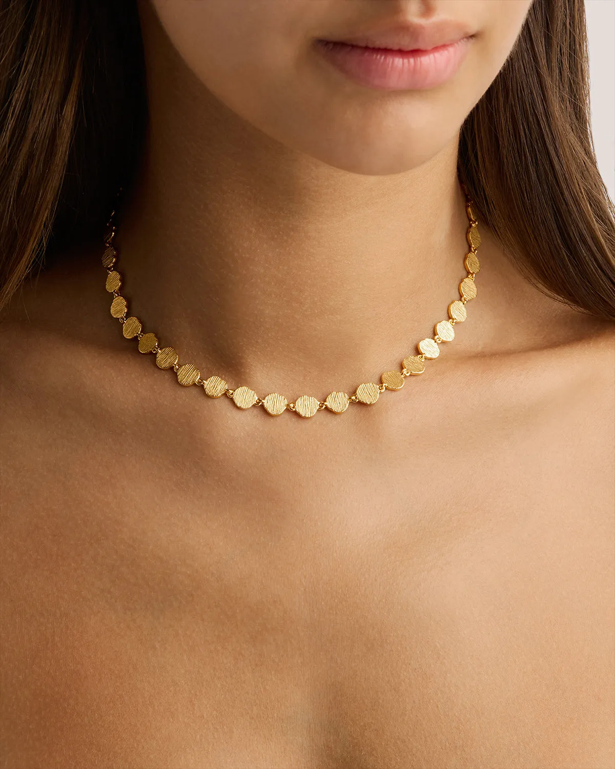 18k Gold Vermeil Woven Light Choker