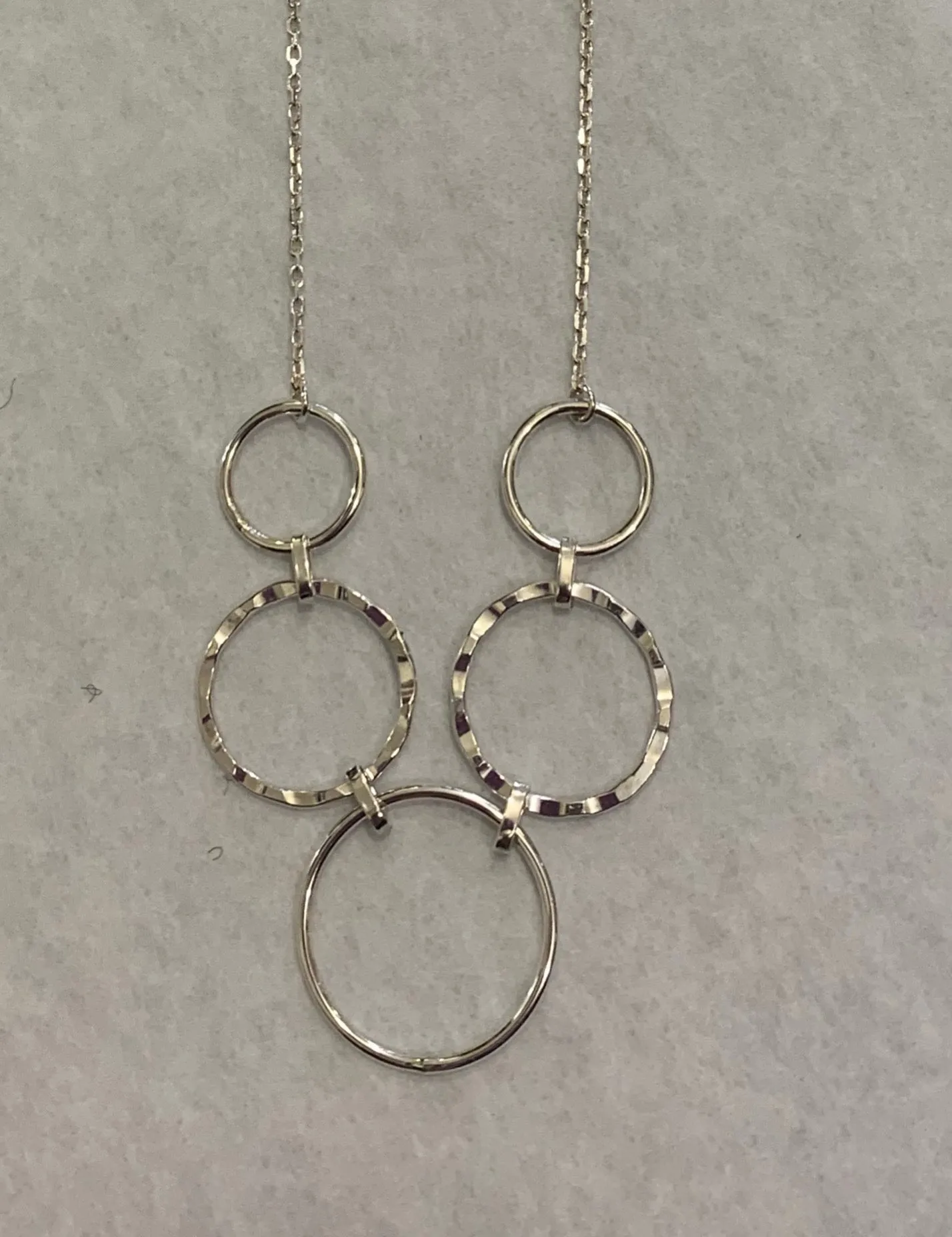 5 Circles Necklace - Sterling Silver