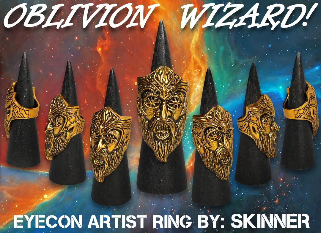 5D x Eyecon x Skinner Oblivion Wizard Ring Brass