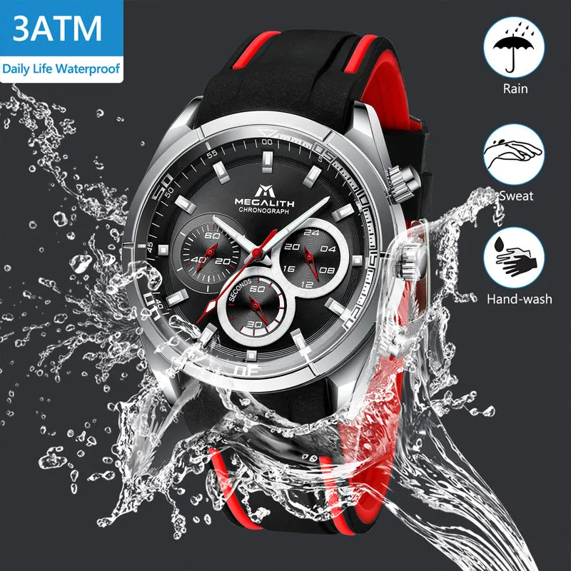 8049M | Quartz Men Watch | Rubber Band