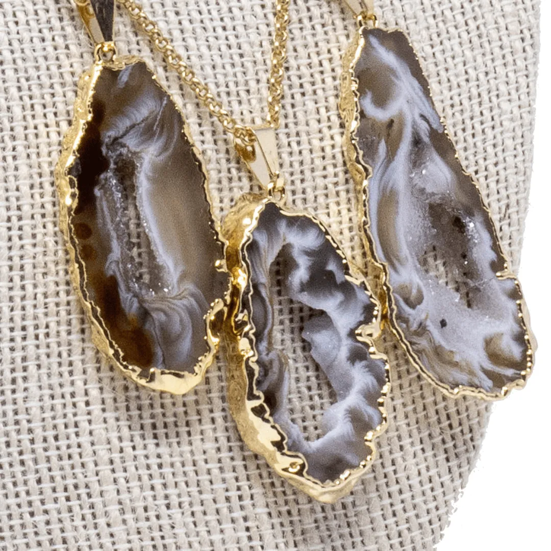 Agate Slice Necklace