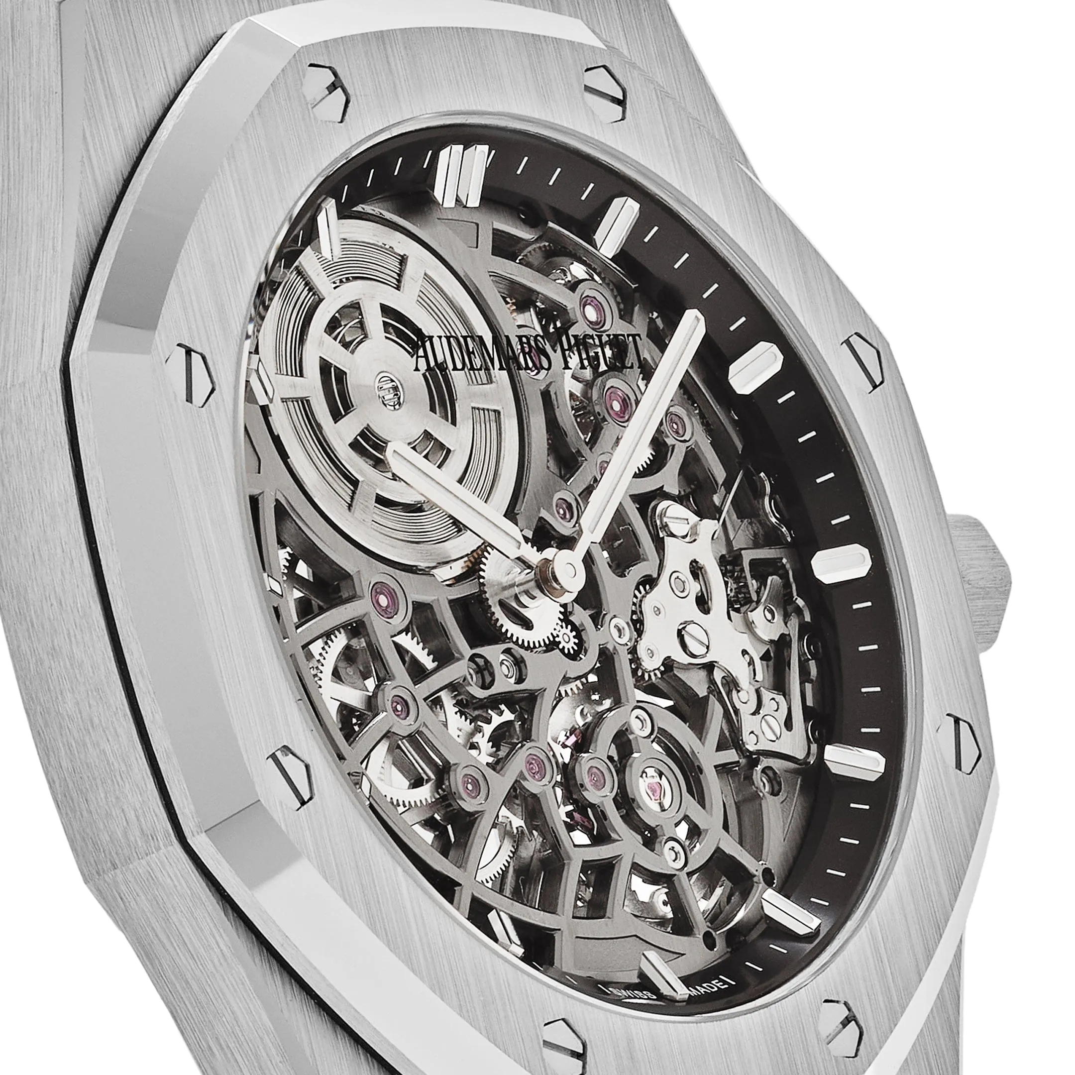 Audemars Piguet Royal Oak 16204BC.OO.1240BC.01 'Jumbo' Extra-Thin Openworked White Gold