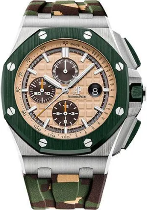 Audemars Piguet Royal Oak Offshore Selfwinding Chronograph Watch-beige Dial 44mm-26400SO.OO.A054CA.01