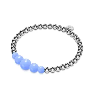 Azure | Silver | Lumos Ceramic Expression Bracelet