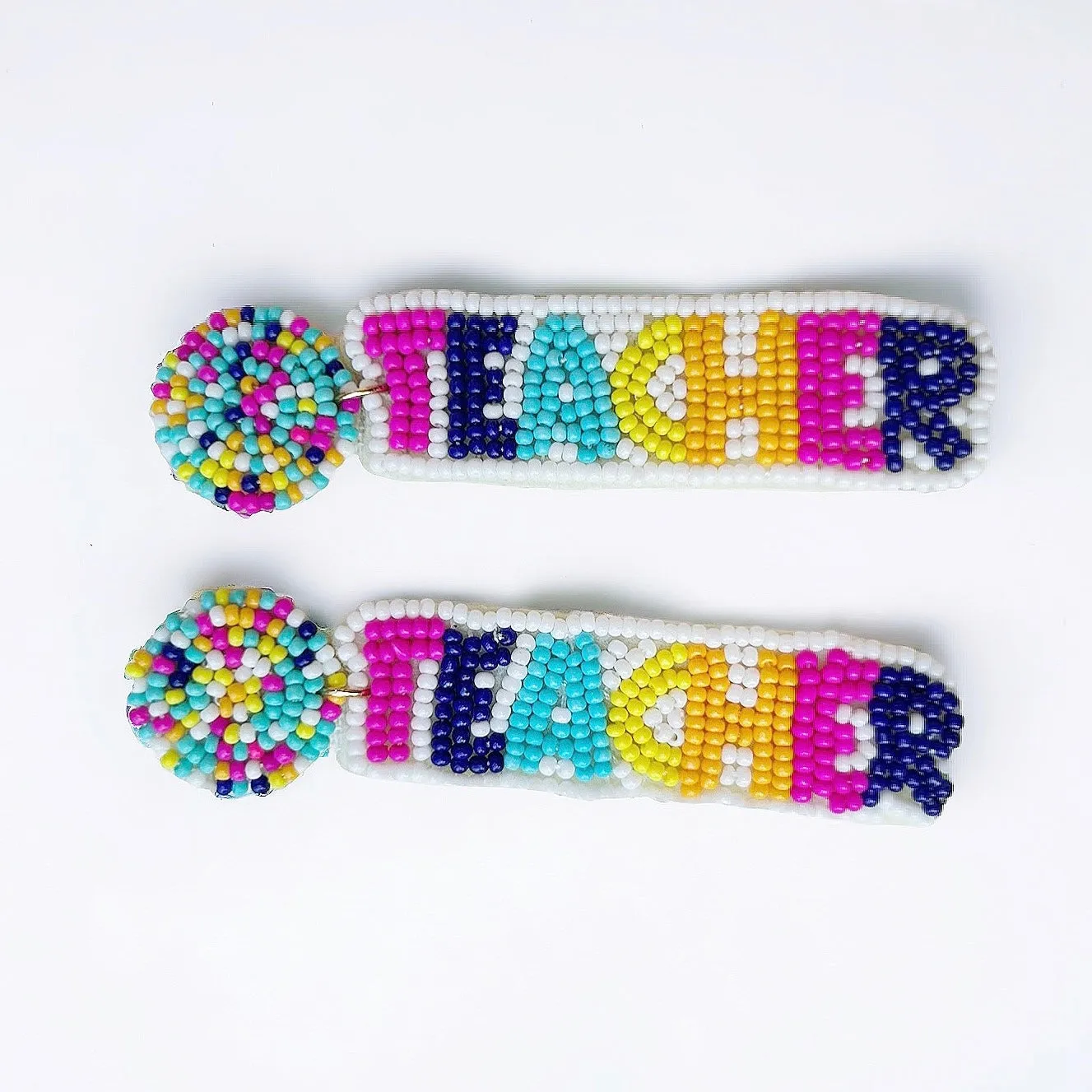 Beaded Teacher Earrings