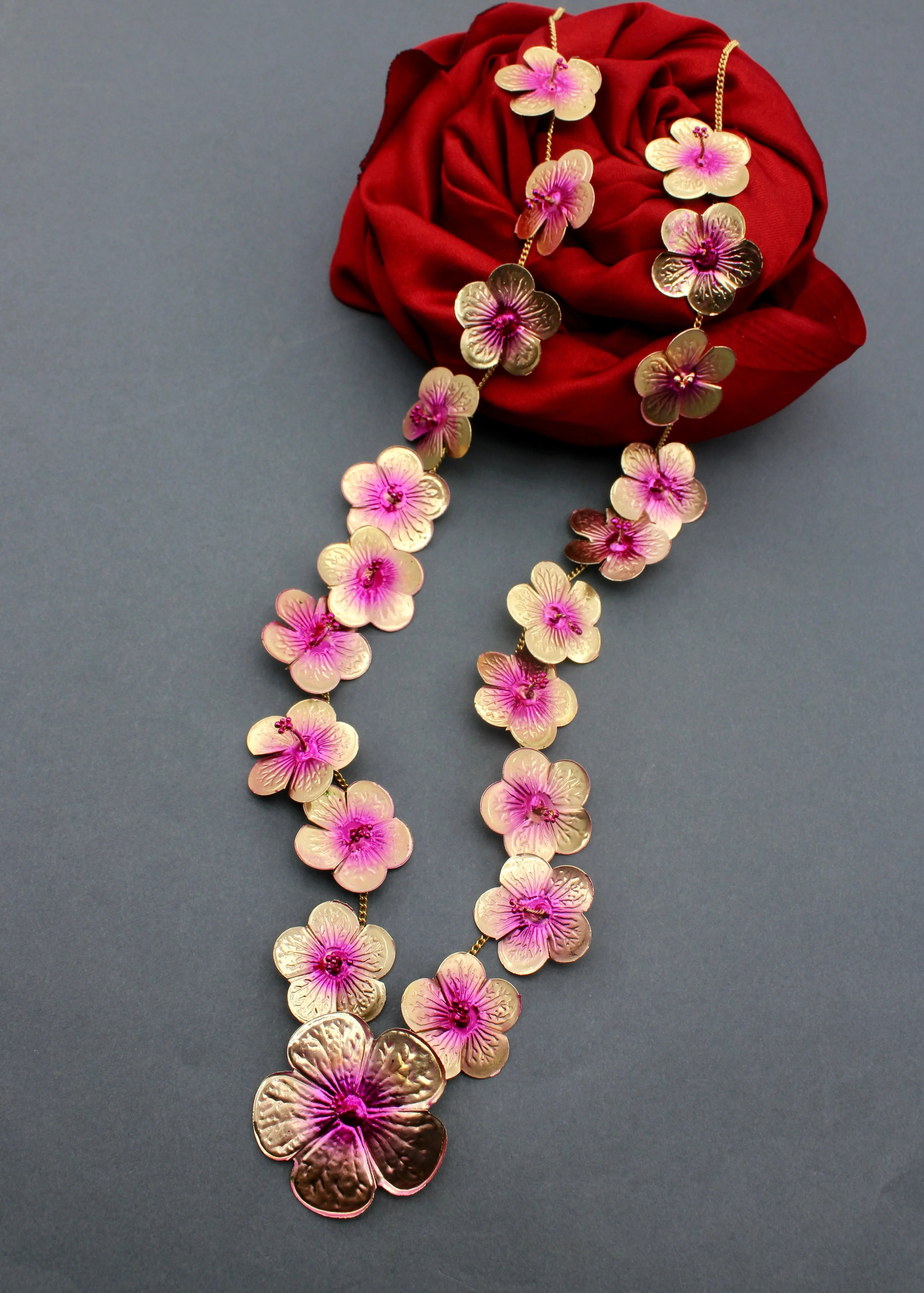 BEAUTIFUL JASWAND PHOOL NECKLACE