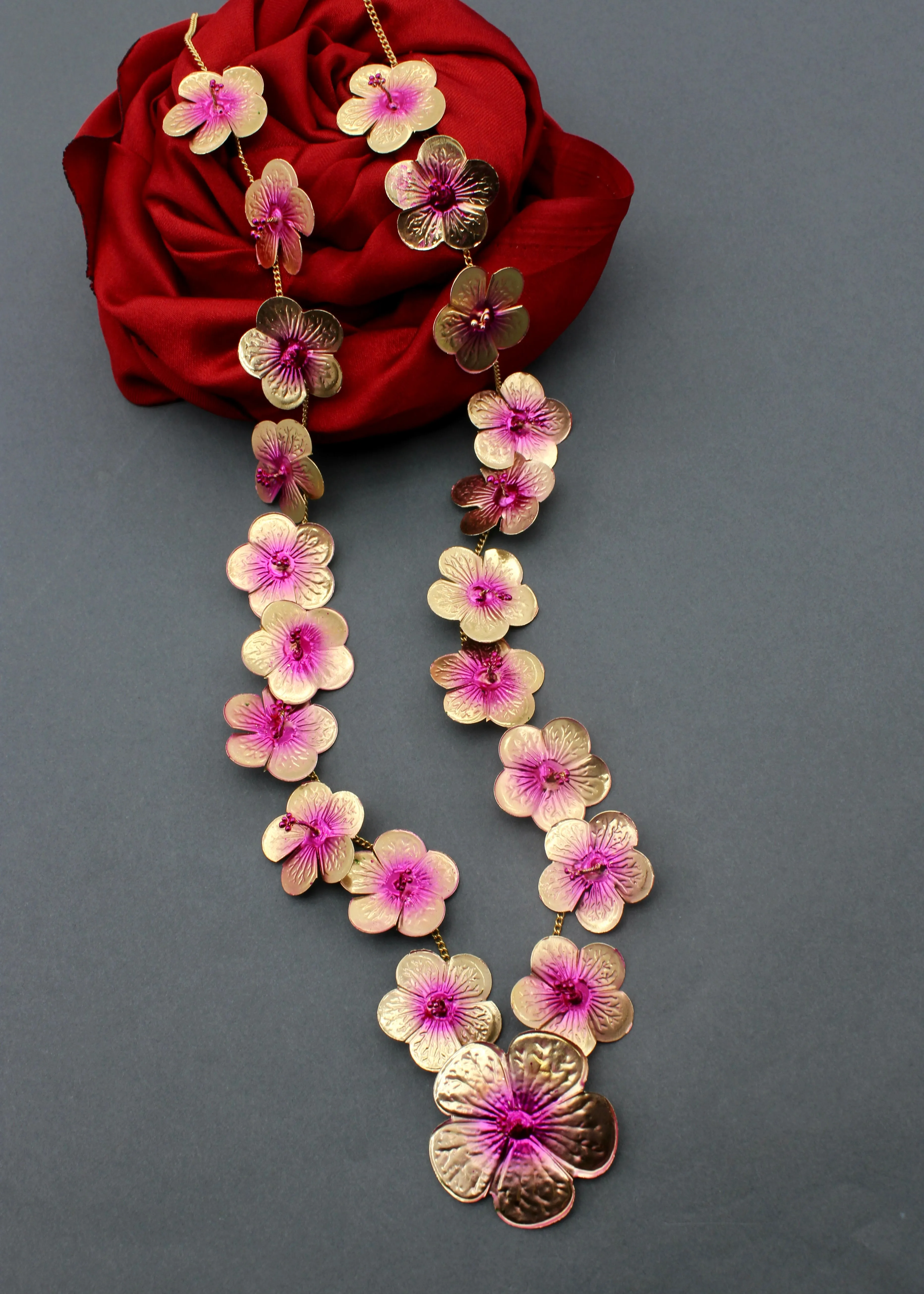 BEAUTIFUL JASWAND PHOOL NECKLACE