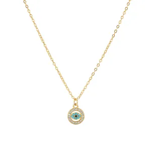 Circular Evil Eye Necklace