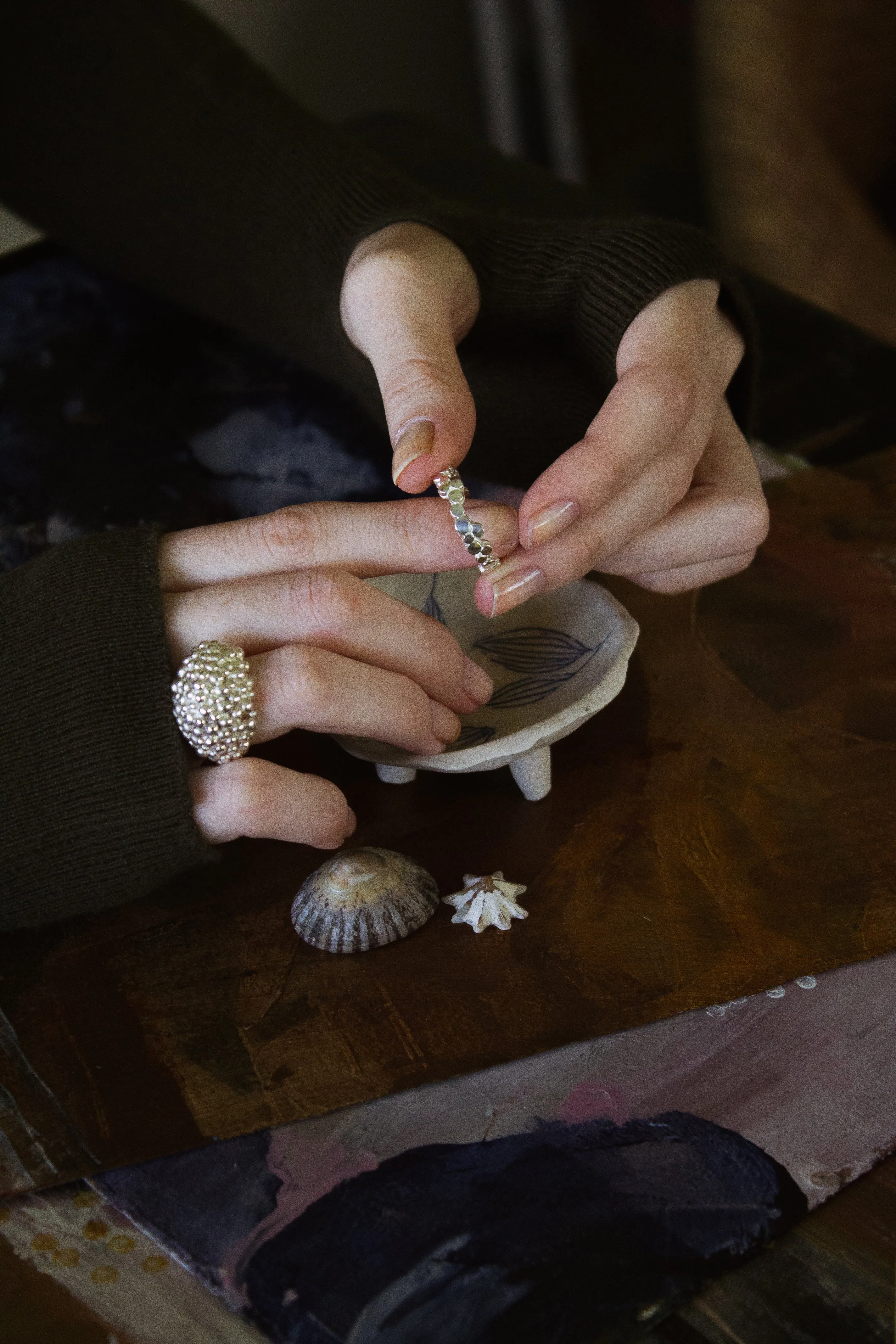 Cloud Sterling Silver Ring