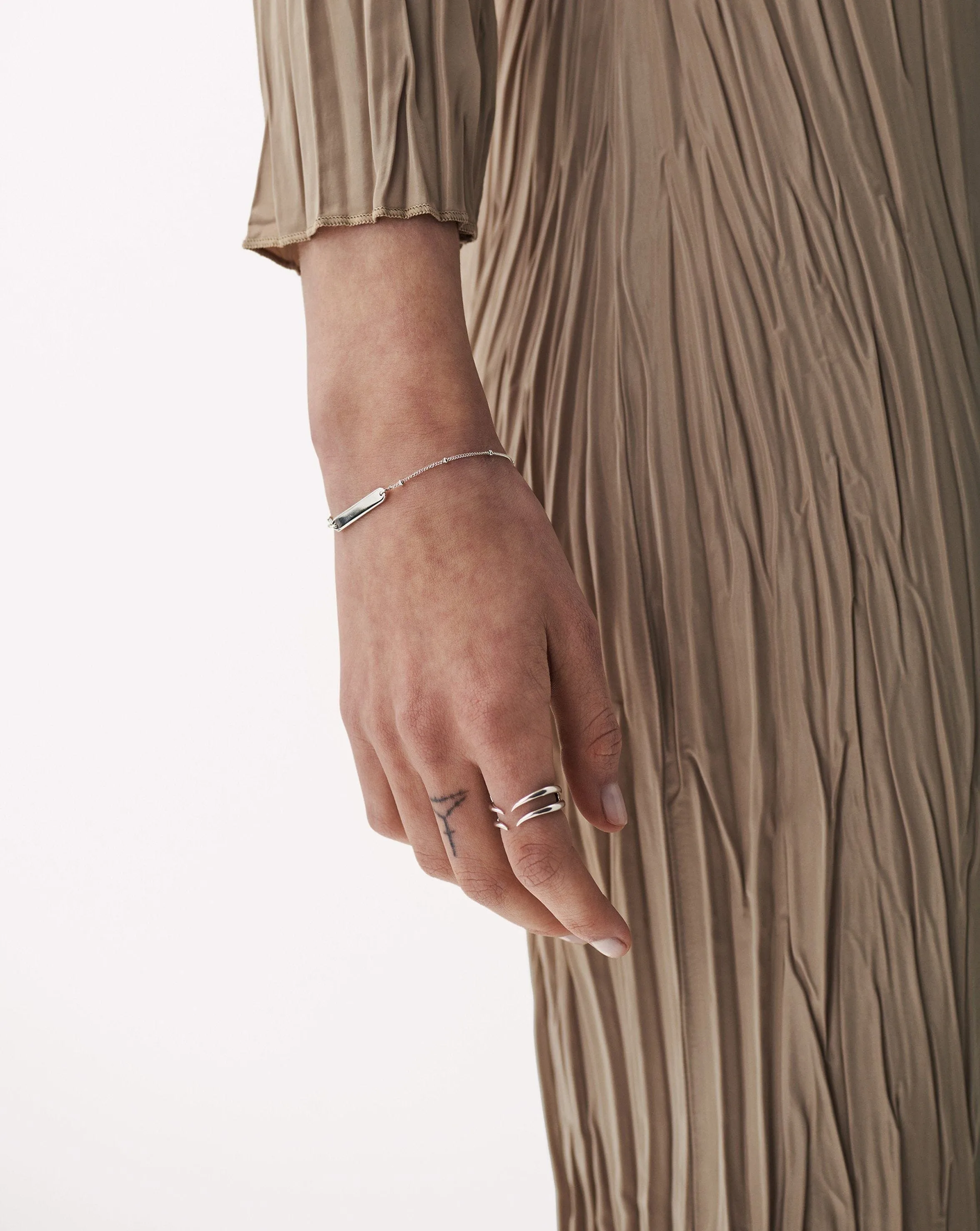 Engravable Bar Bracelet | Sterling Silver