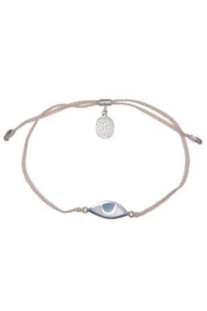 Eye Protection Bracelet | Soft Pink - Silver