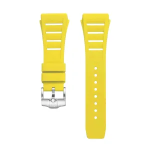 Fluoro Rubber Watch Strap | Yellow 21cm