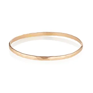 Gold Filled Hammered Bangle