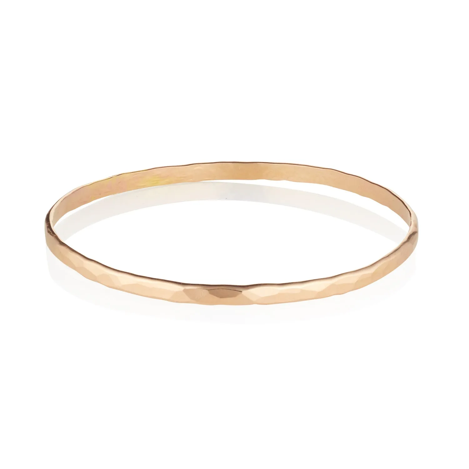 Gold Filled Hammered Bangle