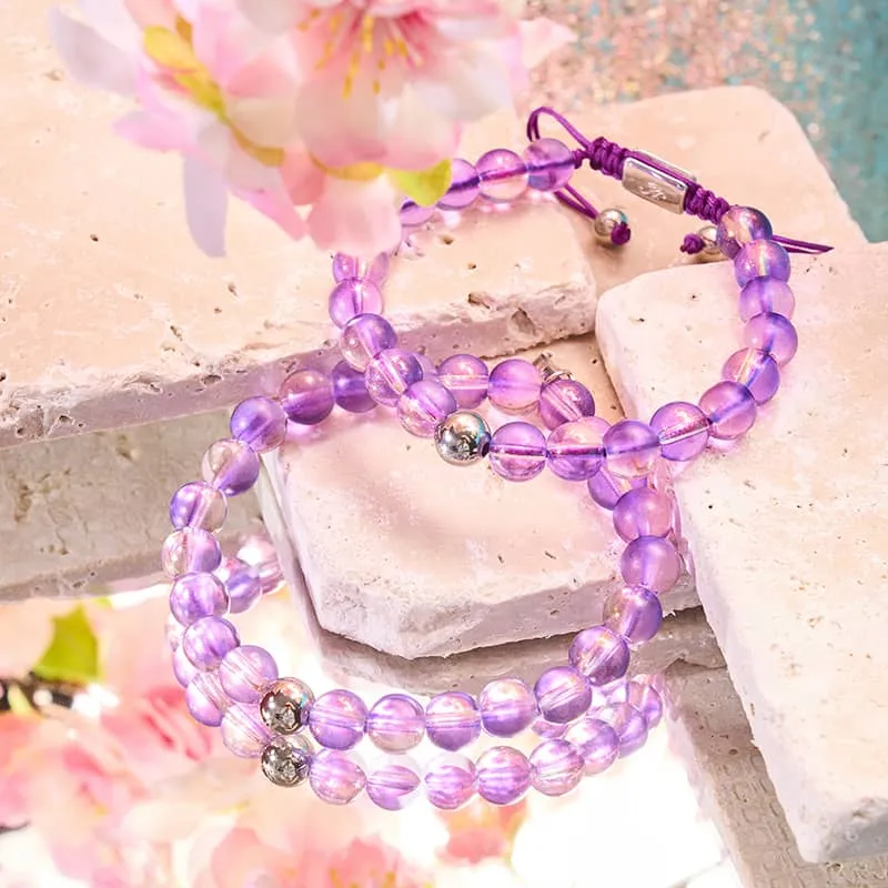 Grape Soda | Shimmer Glass Bracelet