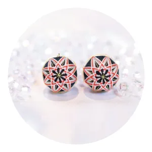 HAReTEMRI FACTORY | Temari Earrings | Black