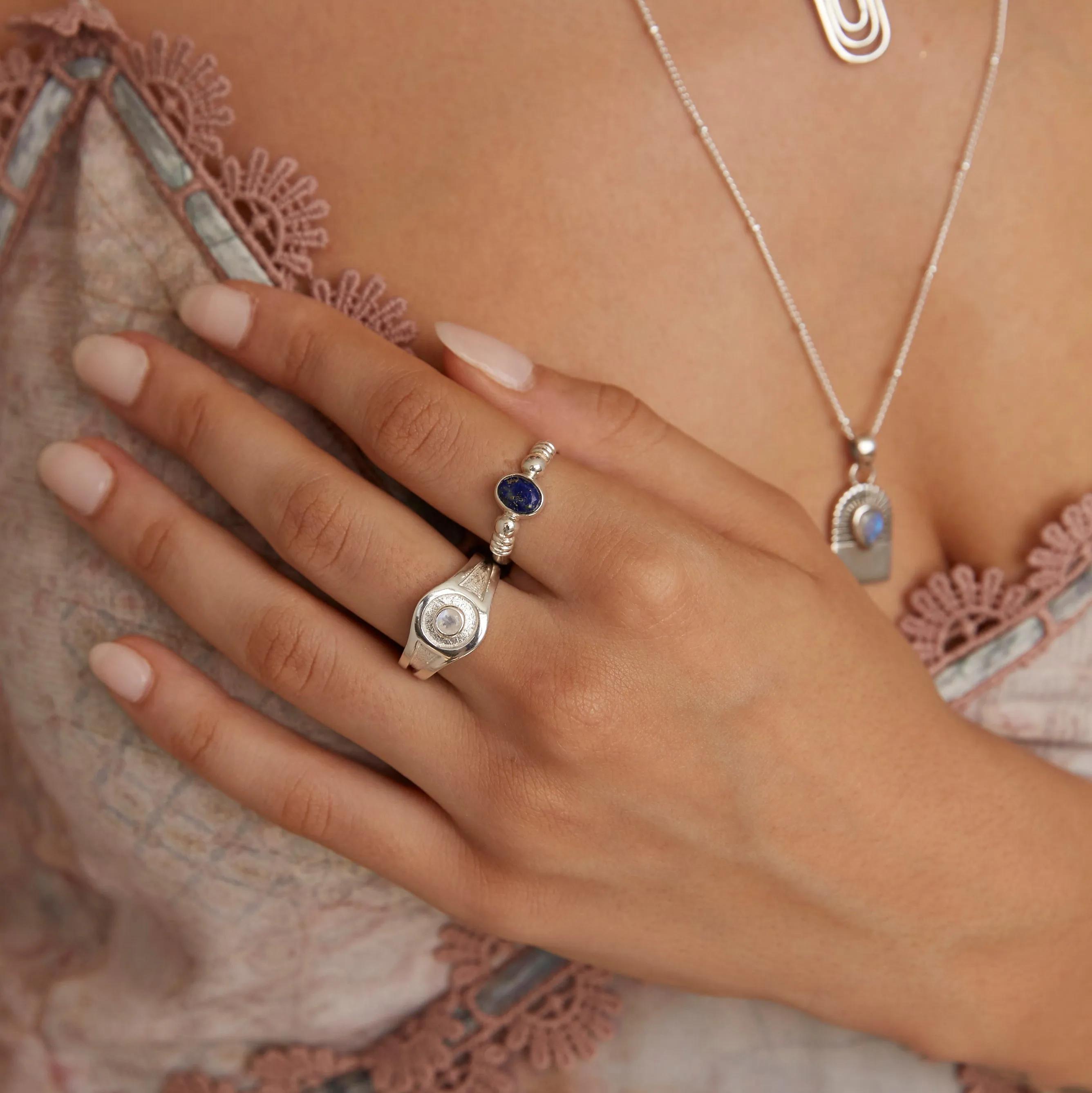 Harper Lapis Silver Ring