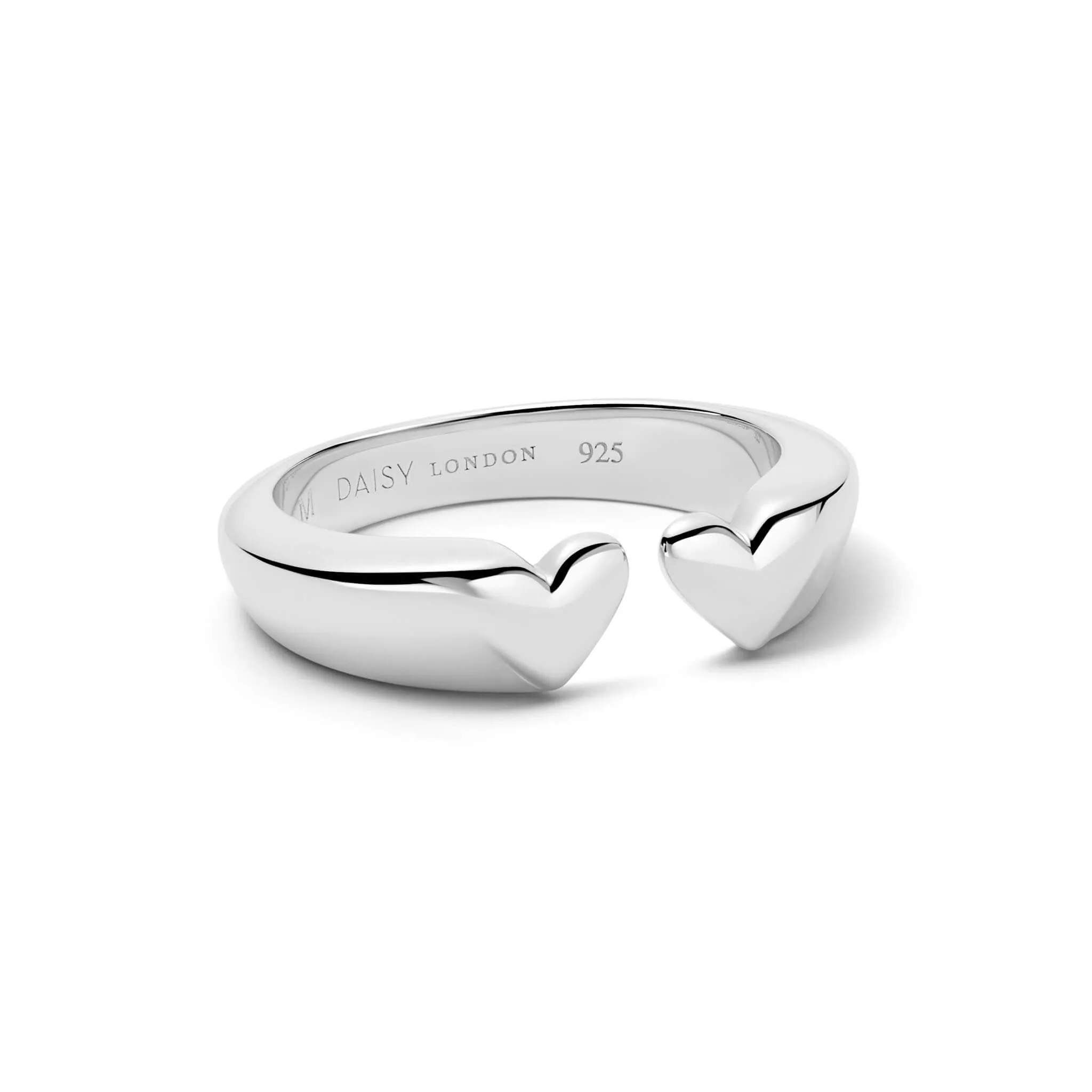 Heart Signet Ring Sterling Silver