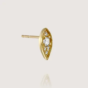 Jane Gold Earring White diamonds