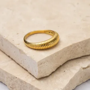 Leah 18k gold plated ring