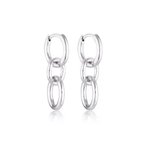 Linda Tahija Kindred Link Earrings, Gold or Silver