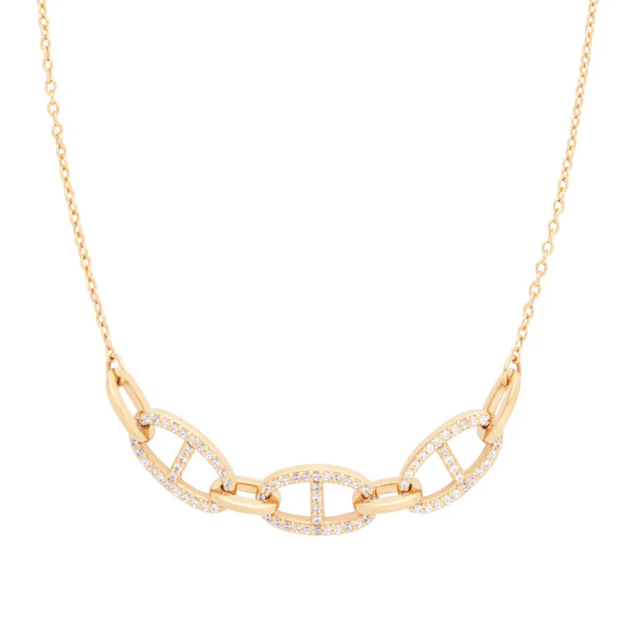 Link Anchor 14K Gold Vermeil Necklace