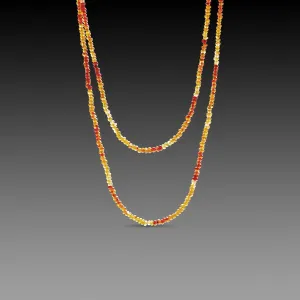 Long Ombre Carnelian Necklace