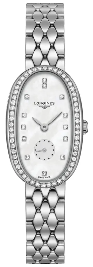 Longines Symphonette Medium Stainless Steel & Diamond Mother-of-Pearl Dial Women's Watch L2.306.0.87.6