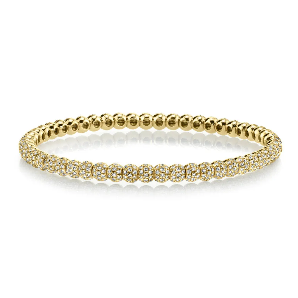 MEN'S DIAMOND PAVE BALL BRACELET