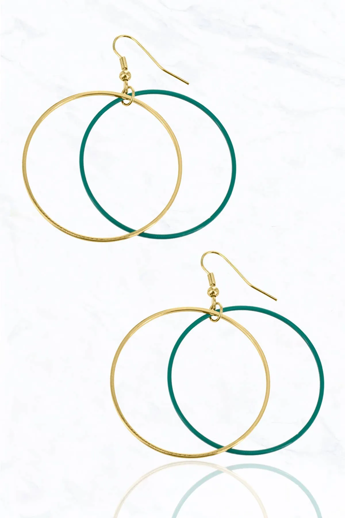 Metal round Hoop Earrings