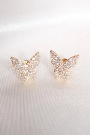 Mini Pavé Butterfly 925 Studs