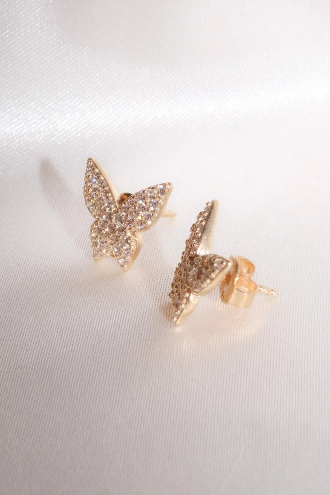 Mini Pavé Butterfly 925 Studs