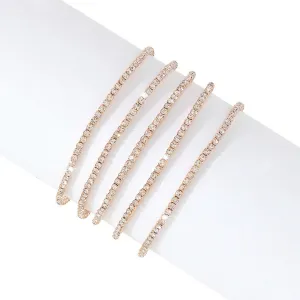 Multi Stretch Crystal Bracelet Set