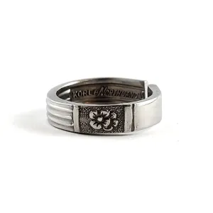 Northland Wildwood Narrow Band Stainless Steel Spoon Ring