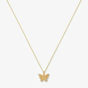 Pavel butterfly charm necklace