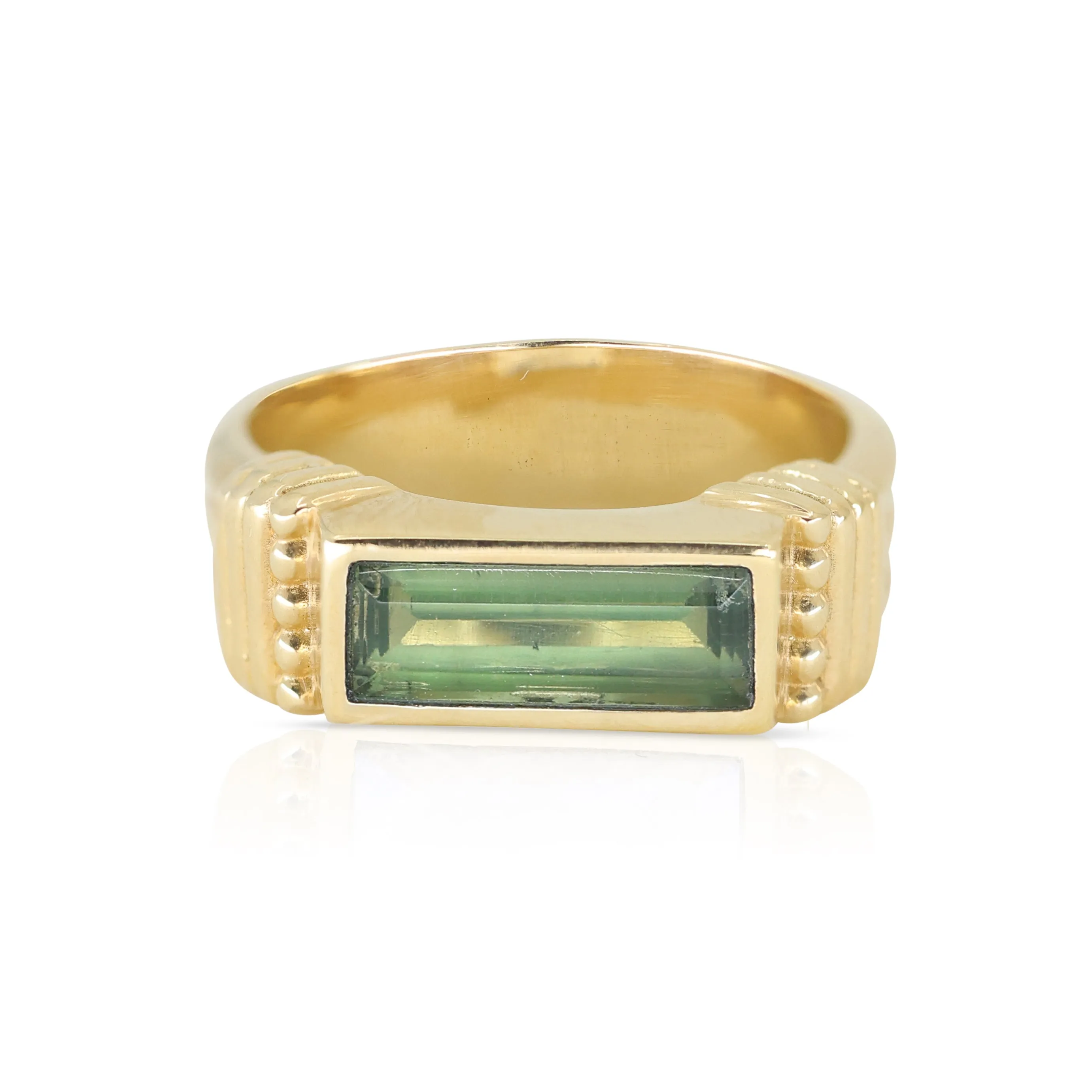 Phoebe Apatite Gold Ring