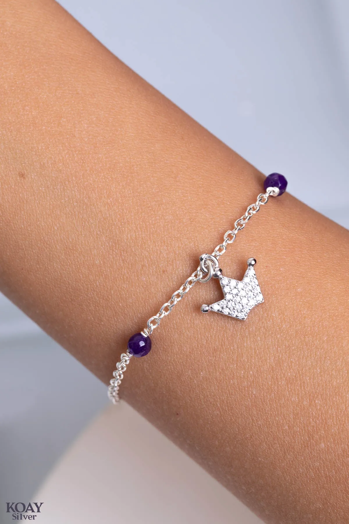 Purple Crown Bracelet