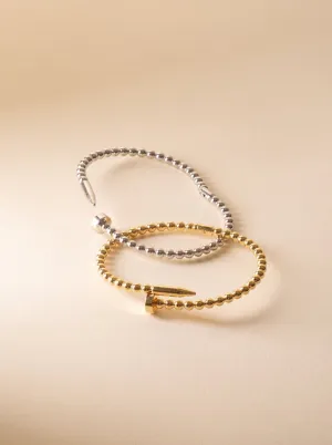 Resilience Beaded Nail Bangle