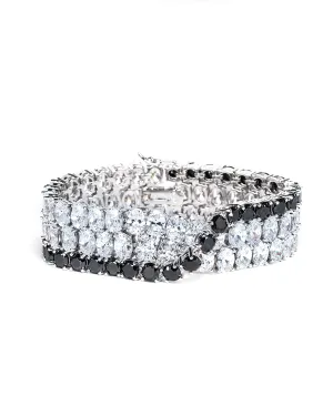 Round CZ Overlay Bracelet