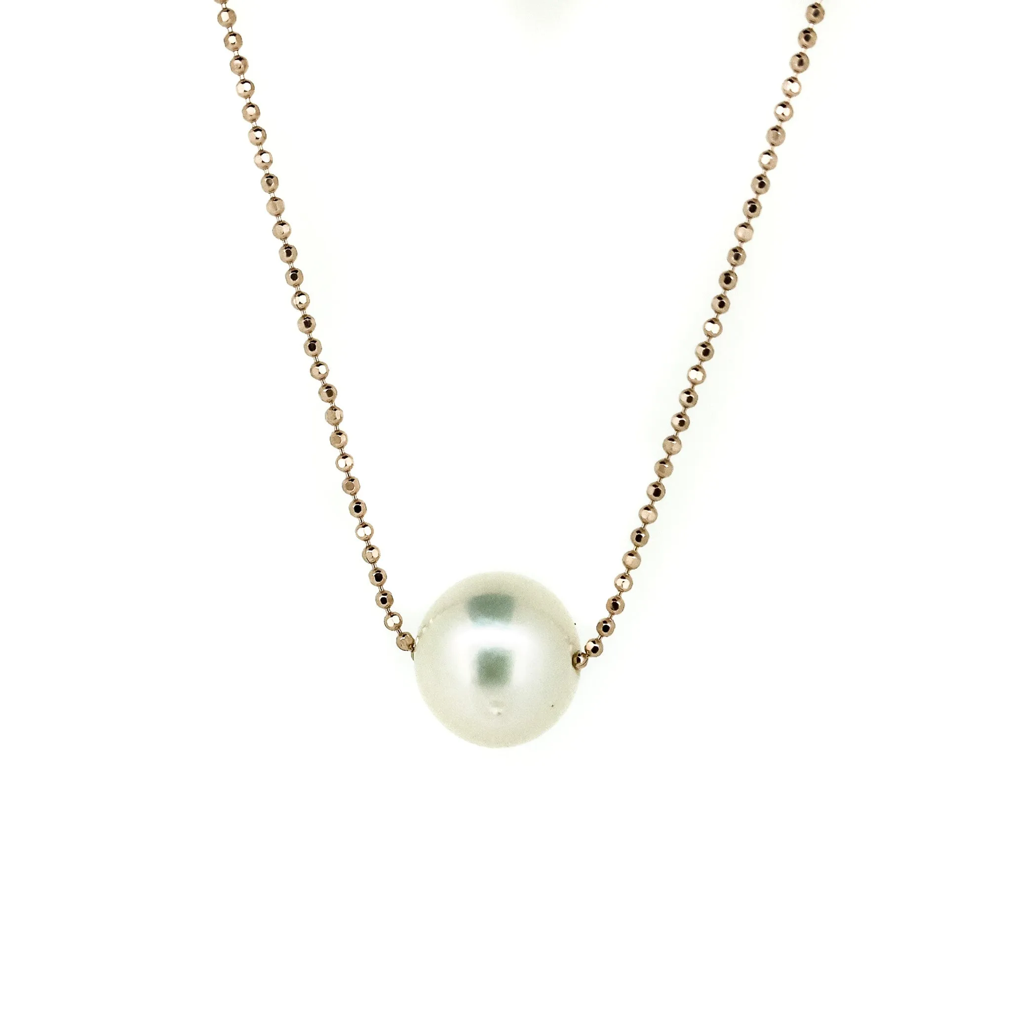 Sophie Pearl Necklace Rose Gold Vermeil