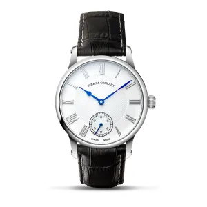 TRADITUM VINTAGE STYLE DRESS WATCH WHITE / ROMAN