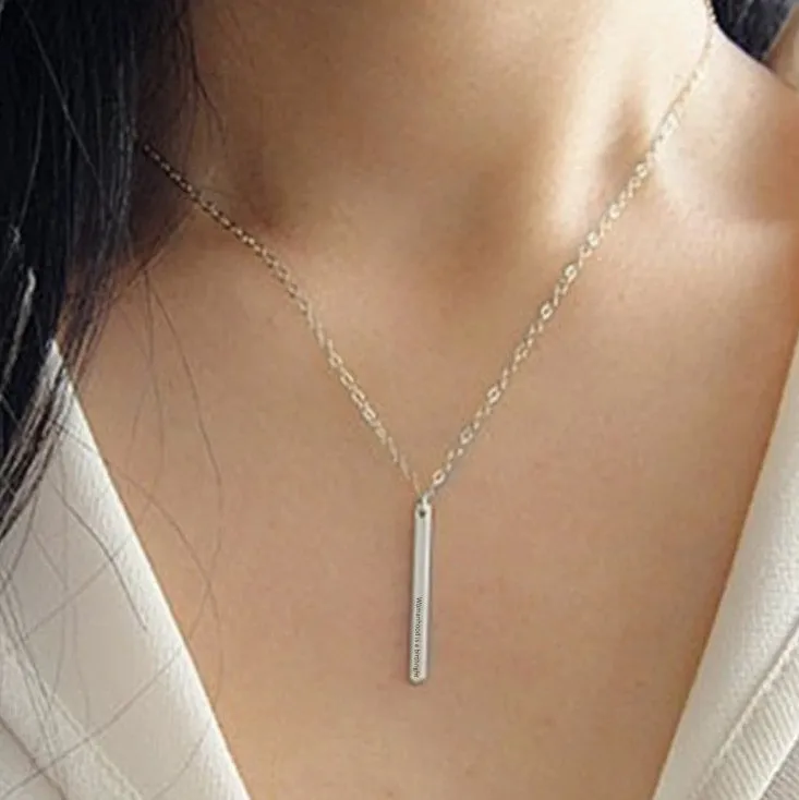 Womanhood necklace steel